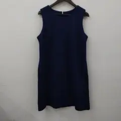 (15)TOMMY HILFIGER ノースリーブワンピース ネイビーのサムネイル