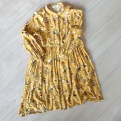 BREEZE 花柄長袖ワンピース 130