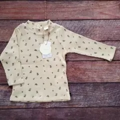 【タグ付き新品未使用】テータテート　花柄　ワッフル生地　長袖Tシャツ 90