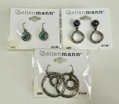 新品未使用 ellenmann ピアス 3個セット