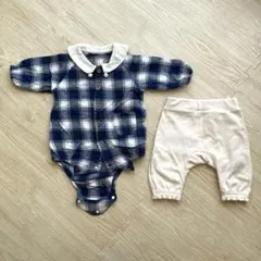 ベビーロンパース&ボトムスセット　70cm