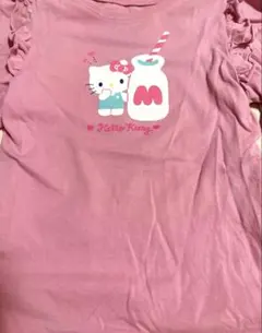 Hello Kitty フリル付きトップス 120cm ピンク