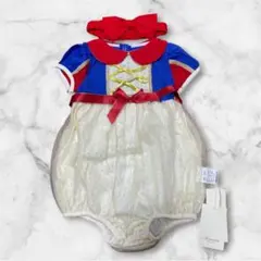 新品❣️白雪姫 ロンパース 半袖 80cm ヘアバンド付き コスプレ衣装