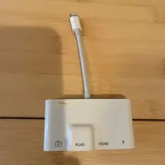 Lightning USB RJ45 HDMI 変換アダプタ