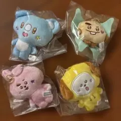 BT21 Fuwa Fuwa Mascot 4 マスコット 4個セット