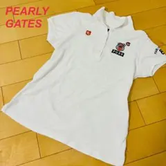 PEARLY GATES レディース ポロシャツ ホワイト ゴルフウェア半袖