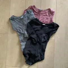 プチバトー 長袖ロンパース 3枚セット 18M/81cm