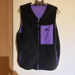 Nike フリースジャケット ブラック/パープル