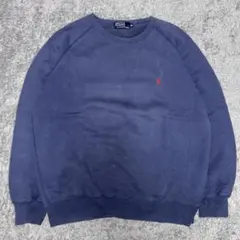 90sPolo by Ralph Lauren スウェット　ラグラン　ナス紺のサムネイル