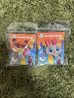 ズートピア 2 バッグキーリング　ジュディ　ニック　ディズニー　ズートピア