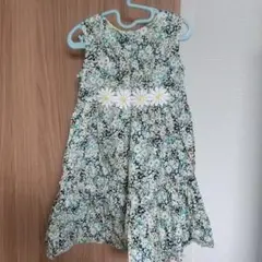 花柄ノースリーブワンピース
