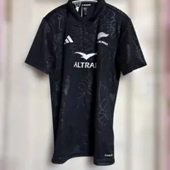 【新品】adidas ALL BLACKS ポロシャツ ブラック Mのサムネイル