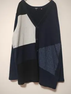 ビームスハート BEAMS HEARTネイビー Vネックカーディガン M