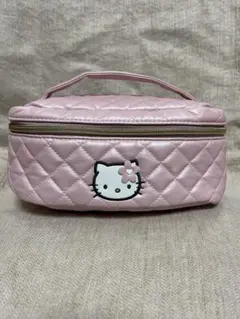 ハローキティ 50周年 キルトポーチ キルティング バニティ ピンク