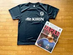 日本代表｜JFA｜非売品｜KIRINデザイン｜ドライメッシュ半袖Tシャツ｜黒｜Lのサムネイル