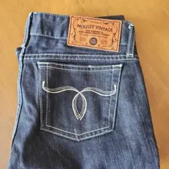 MOUSSY VINTAGE ダークデニム パンツ