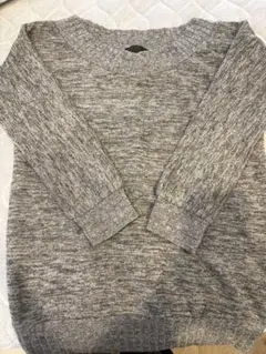 COTTON グレー 長袖セーター