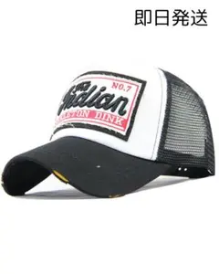 メッシュキャップ　黒　アメカジ　 ダメージ加工　ヴィンテージ風　古着　y2k