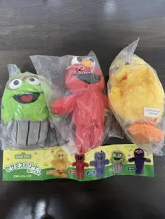 セサミストリート ぬいぐるみ 3点セット まとめ売り ガチャ ガシャポン