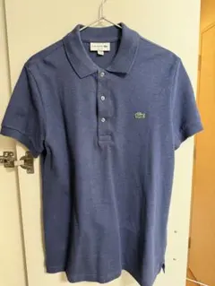 LACOSTE スリムフィット ポロシャツ ネイビー