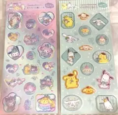 すりガラス風シール　サンリオ　2種