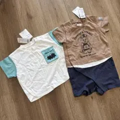 branshes トーマス　半袖　ロンパース　2枚セット
