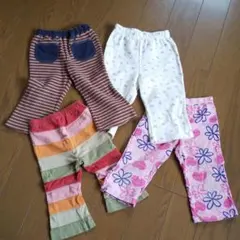 ベビー服ボトムス女児4着まとめ売り