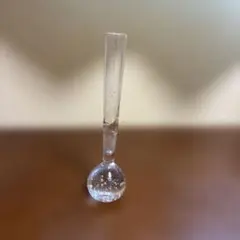 気泡入り ガラス 一輪挿し 花瓶 バブル