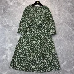 極美品♡マッキントッシュフィロソフィー　花柄　ベルト　ワンピース　M 36のサムネイル