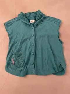 WAFFLISH WAFFLE ターコイズ カーディガン 2XL