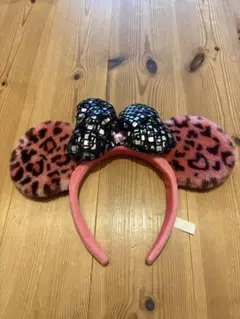 ディズニー ミニー ヒョウ柄 カチューシャ