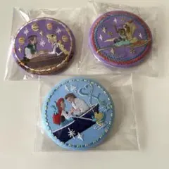 ディズニー刺繍缶バッチ　3点セット