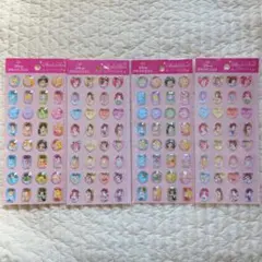 ディズニープリンセス ストーンシール 4枚セット