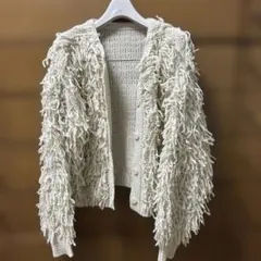 フリンジデザイン カーディガン Mサイズ