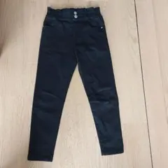 NAVY　キッズ 裏起毛パンツ 　黒　140㎝
