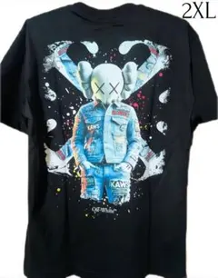 Off-White Kaws Tシャツ 2XL ブラック