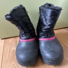IGNIO 子ども用冬ブーツ 黒/ピンク　19.0