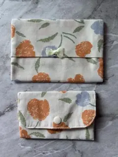②ハンドメイド2点セット（ティシュケース 小物ケース）