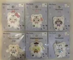 セリア サンリオ パイルワッペン 6点セット