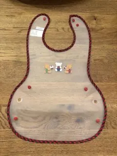 ファミリア　お食事エプロン　赤チェック