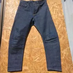 &denim 立体裁断ジーンズ　ワンウォッシュ　濃紺