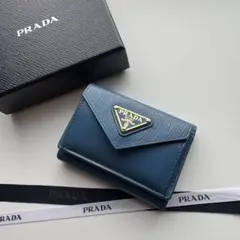 【極上美品】 405 PRADA プラダ 3つ折り財布 ミニ財布