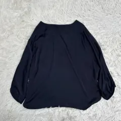 ROPE' PICNIC ロペピクニック　2WAY ターンナップブラウス　紺色のサムネイル