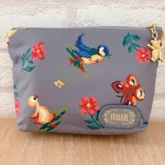 フェイラー ハイジ エコユース グレー 舟型 ポーチ 阪急阪神 高島屋限定 美品