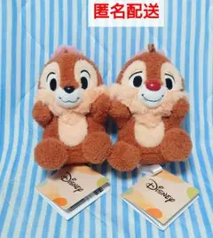ディズニーひょこぴょこぬいぐるみ　チップ＆デール　2種セット