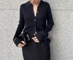 Deuxieme Classe ポロシャツニット カーディガン