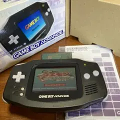 Nintendo ゲームボーイアドバンス本体　箱　取扱説明書　ブラック