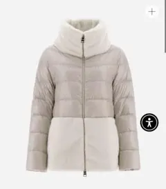 Herno ヘルノ　ウルトラライトレディ ケープ　切替ダウンジャケット　38