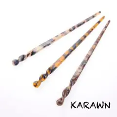 べっ甲風 かんざし 3本セット