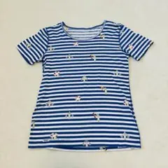 マドモアゼルノンノン　ボーダー　マリン　Tシャツ　NONNON papasのサムネイル